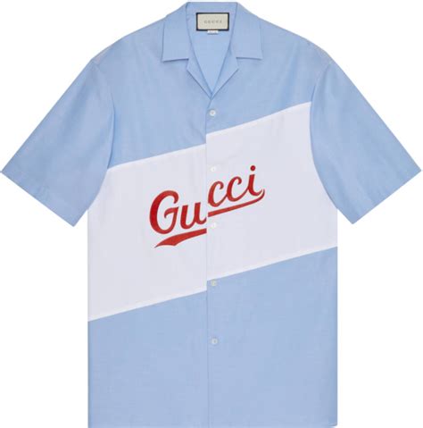 gucci stamp bowling shirt|Gucci long sleeve button up.